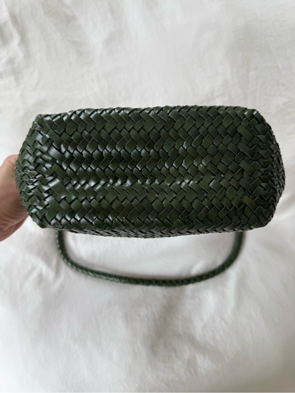 Madewell The Signature Woven Shoulder Bag Golf Green NWT - Picture 6 of 6